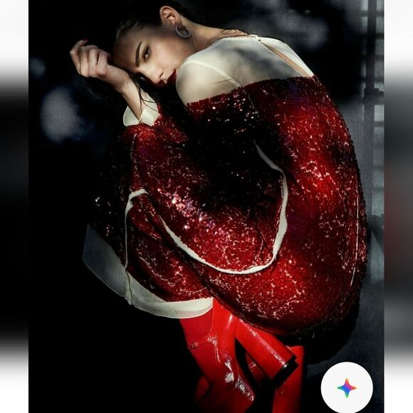 LIMITED EDITION- BLOGGER'S FAVE! SEQUIN CHIFFON DRESS ZW COLLECTION - Picture 16 of 16